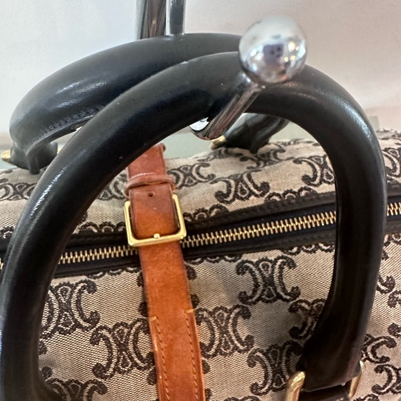 Celine Triomphe Boston Bag Black Canvas/Leather - Pre-loved - Picture 15 of 17